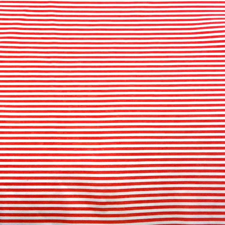 PUNAINEN JA VALKORAIDA JERSEY-KANKAAS