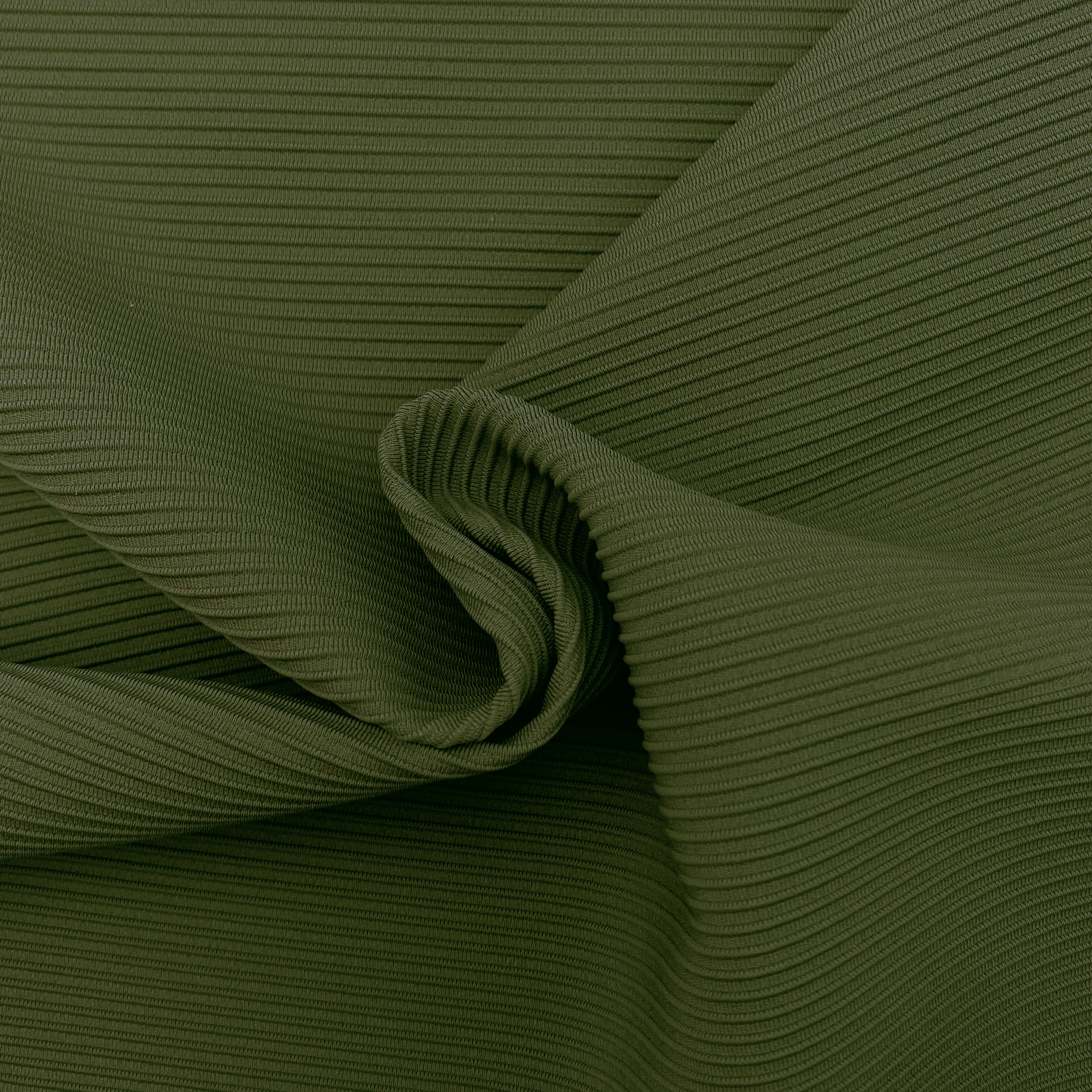 75% Nylon 25% Spandex 270 gsm 150 cm Kakhi Green Ottomaanien lukituskangas